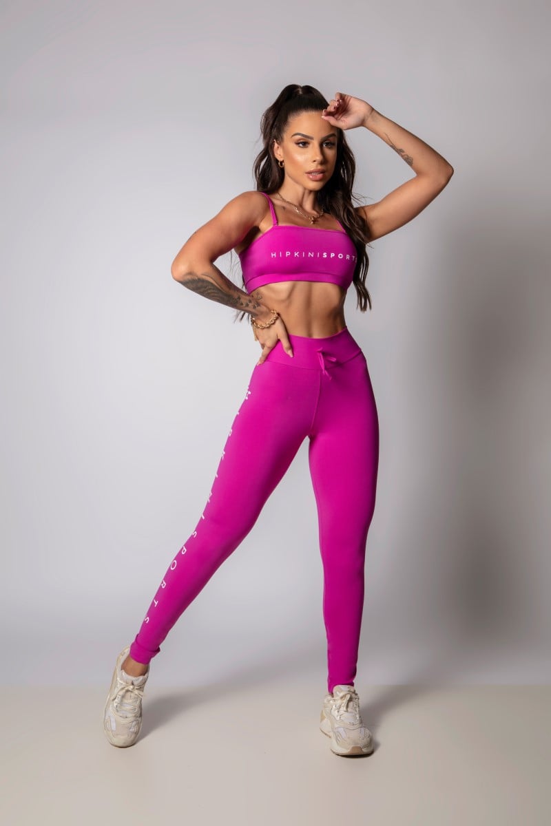 Hipkini - Strong Pink Legging with Side Silk - 33330398