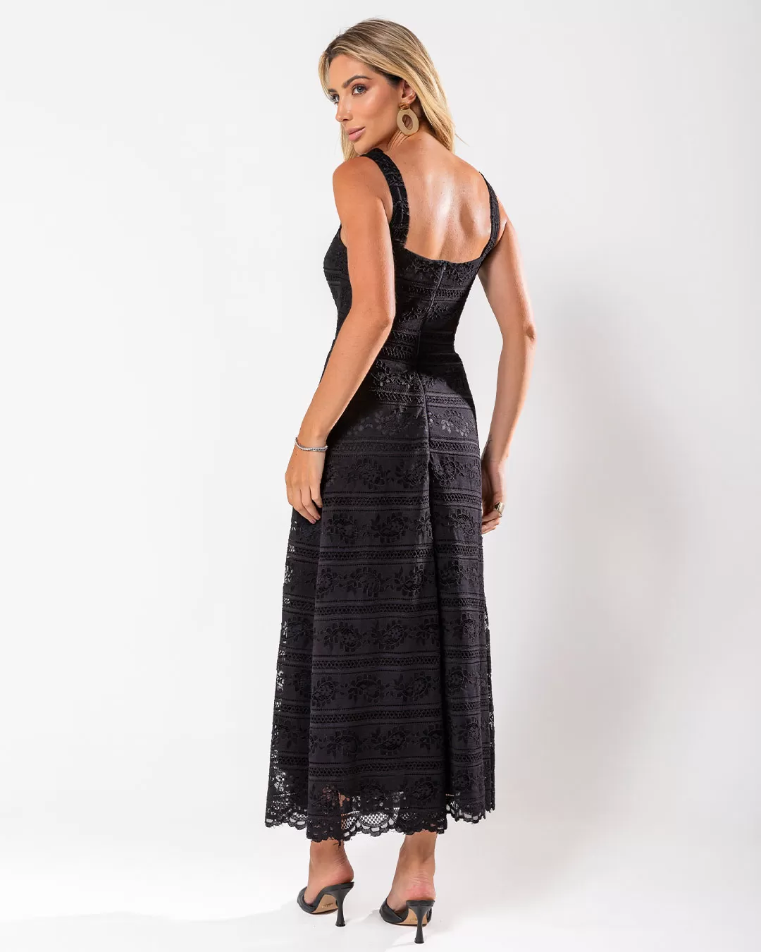 Miss Misses - Dress Miss Misses Long lace With Zipper Black - 80512PRETO Miss Misses - Dress Miss Misses Long lace With Zipper Black - 80512PRETO