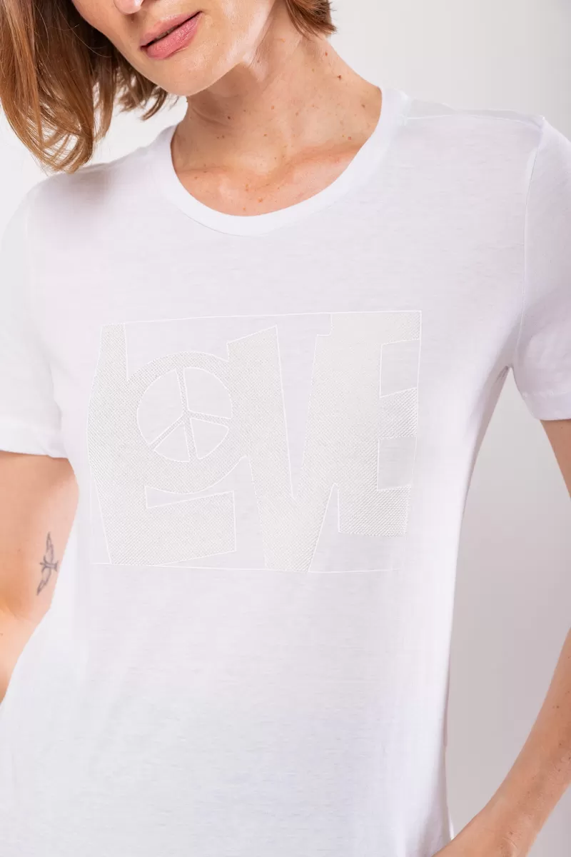 Hidrogênio - WHITE LOVE PRINTED T-SHIRT - 19773002 Hidrogênio - WHITE LOVE PRINTED T-SHIRT - 19773002