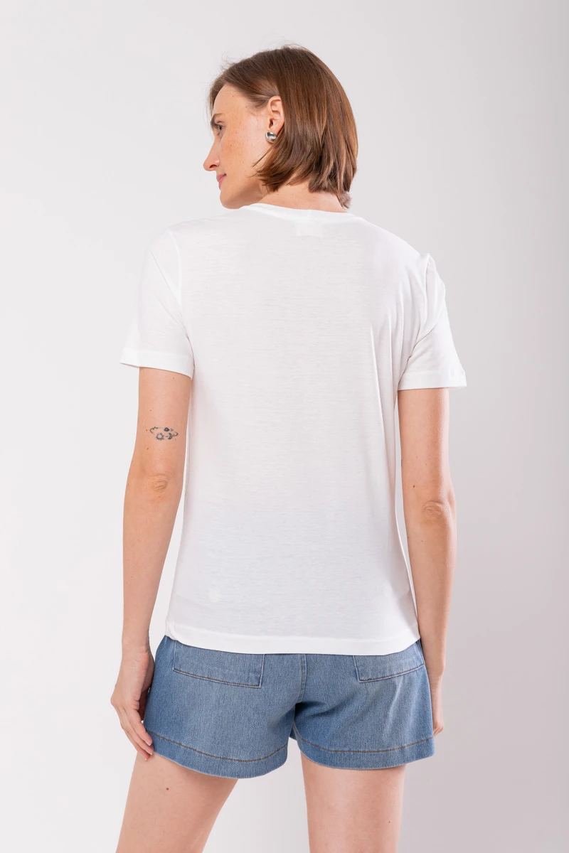 Hidrogênio - LOVE OFF WHITE PRINTED T-SHIRT - 19773018