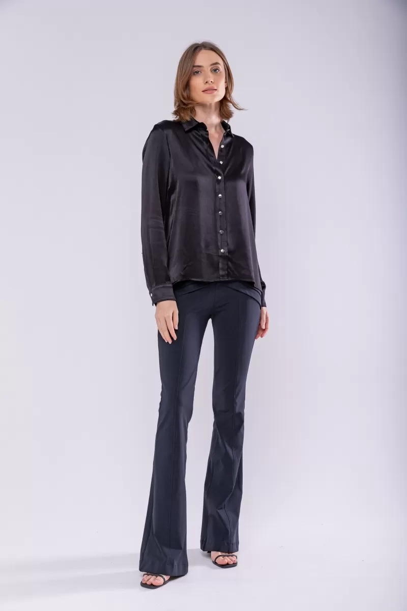 Hidrogênio - BLACK SATIN SHIRT - 19829001 Hidrogênio - BLACK SATIN SHIRT - 19829001