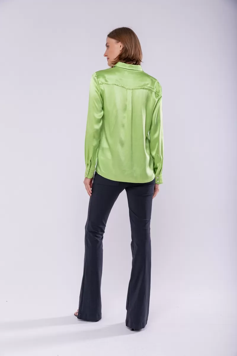 Hidrogênio - PISTACHIO SATIN SHIRT - 19829536 Hidrogênio - PISTACHIO SATIN SHIRT - 19829536