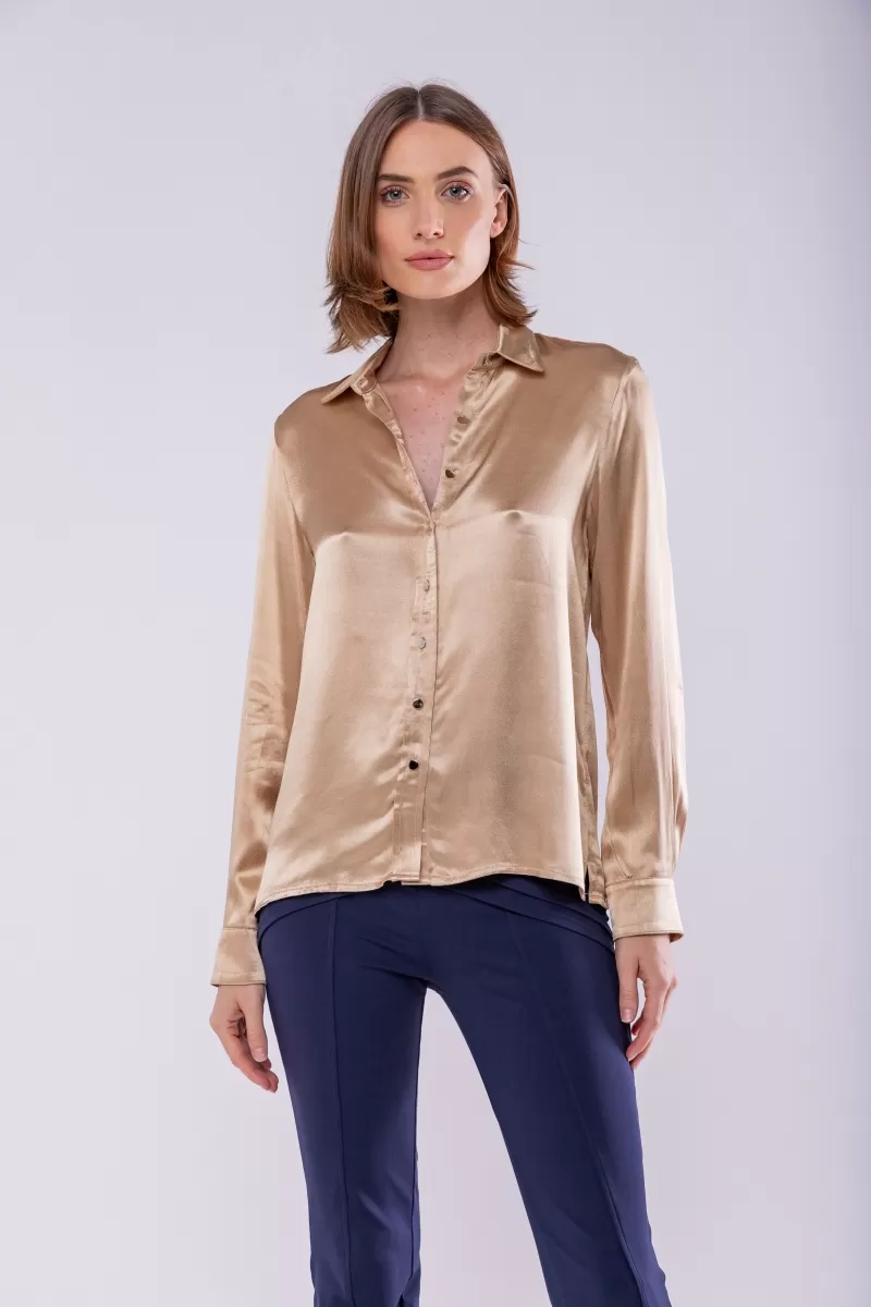 Hidrogênio - WHEAT SATIN SHIRT - 19829343 Hidrogênio - WHEAT SATIN SHIRT - 19829343