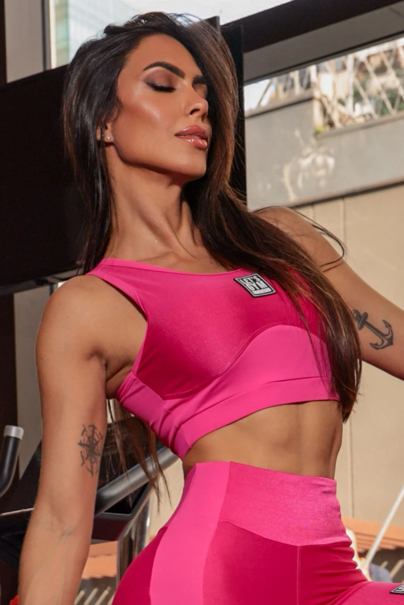Lets Gym - Top High pink Pink - 2268RP
