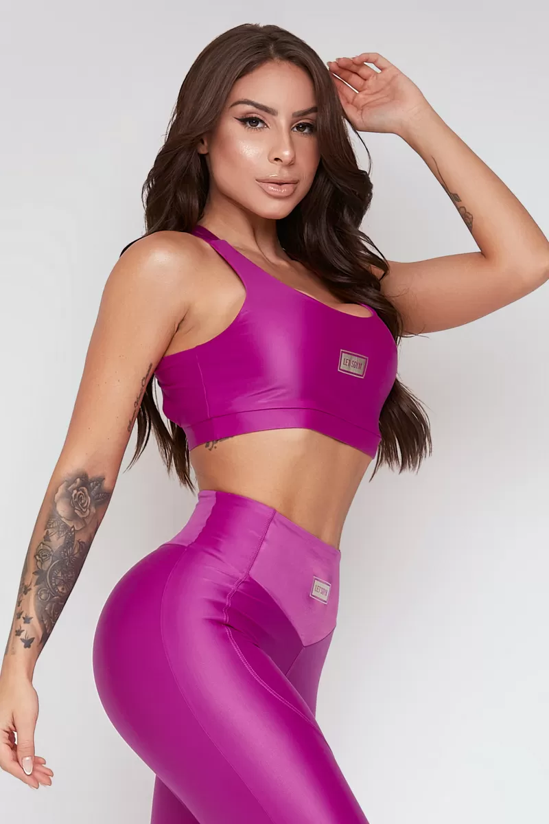 Lets Gym - Violet Atletic Top - 2293VT Lets Gym - Violet Atletic Top - 2293VT