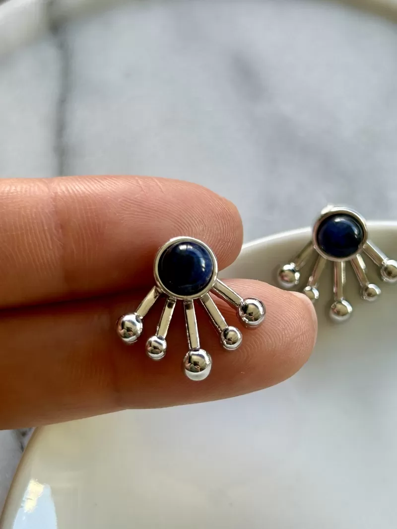 Mikabe - Earring Ear Jacket Sodalite - MK1708