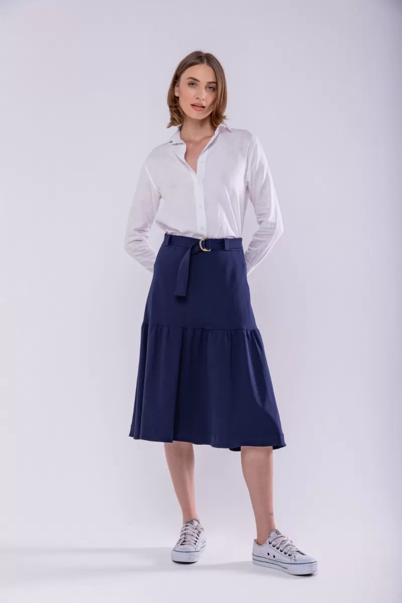 Hidrogênio - FULL MIDI SKIRT WITH ECLIPSE BELT - 19621207 Hidrogênio - FULL MIDI SKIRT WITH ECLIPSE BELT - 19621207