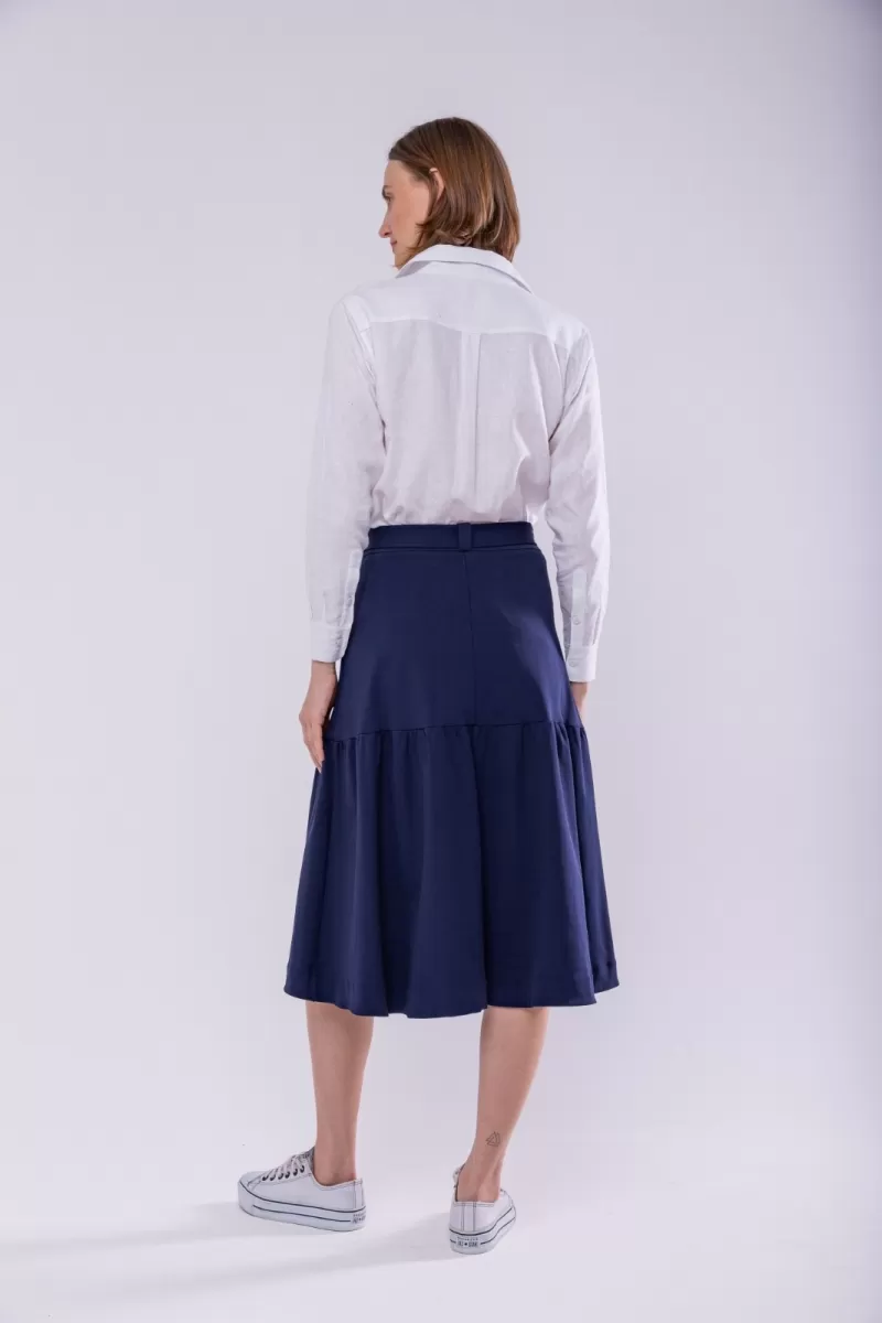 Hidrogênio - FULL MIDI SKIRT WITH ECLIPSE BELT - 19621207 Hidrogênio - FULL MIDI SKIRT WITH ECLIPSE BELT - 19621207