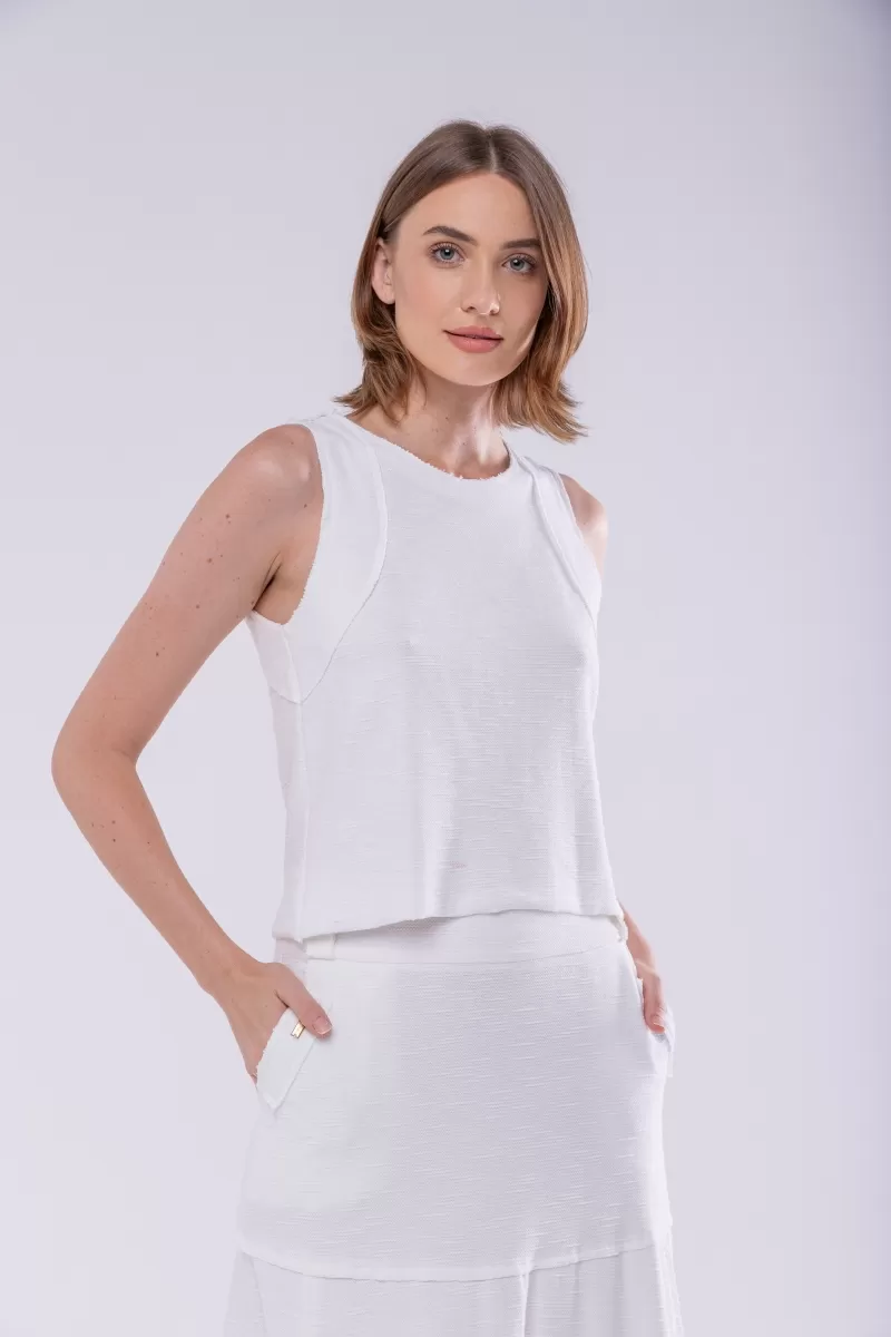 Hidrogênio - OFF WHITE THREAD TANK - 19806018 Hidrogênio - OFF WHITE THREAD TANK - 19806018