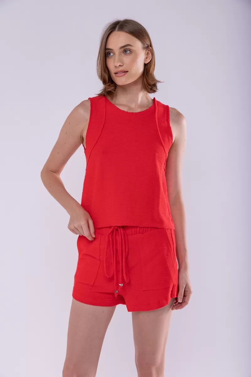 Hidrogênio - RED THREAD TANK TOP - 19806008 Hidrogênio - RED THREAD TANK TOP - 19806008