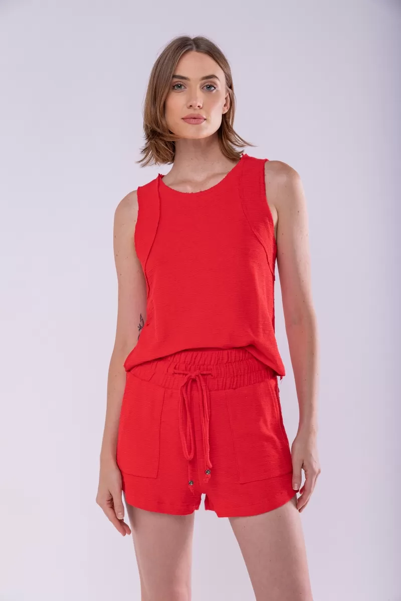 Hidrogênio - RED THREAD TANK TOP - 19806008 Hidrogênio - RED THREAD TANK TOP - 19806008