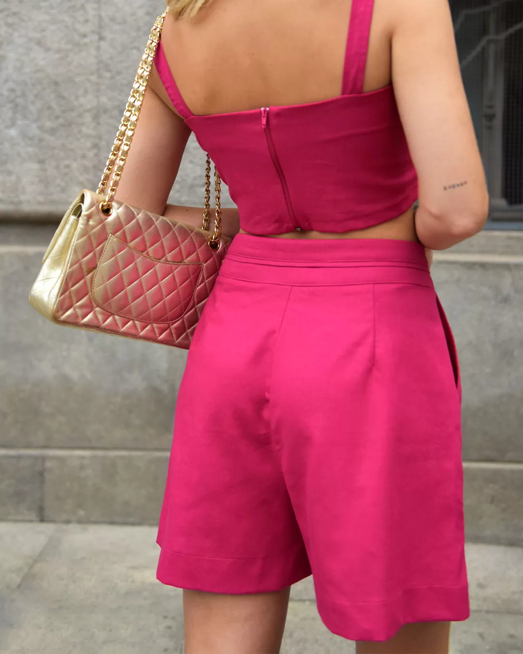 Miss Misses - Cropped Miss Misses With Pink Frio Detail - 54191PINK Miss Misses - Cropped Miss Misses With Pink Frio Detail - 54191PINK
