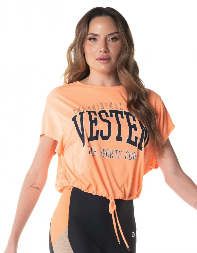 Vestem - Dry Fit Glimmer Orange Energy Short Sleeve Shirt - BMC733.I24.C0373 Vestem - Dry Fit Glimmer Orange Energy Short Sleeve Shirt - BMC733.I24.C0373