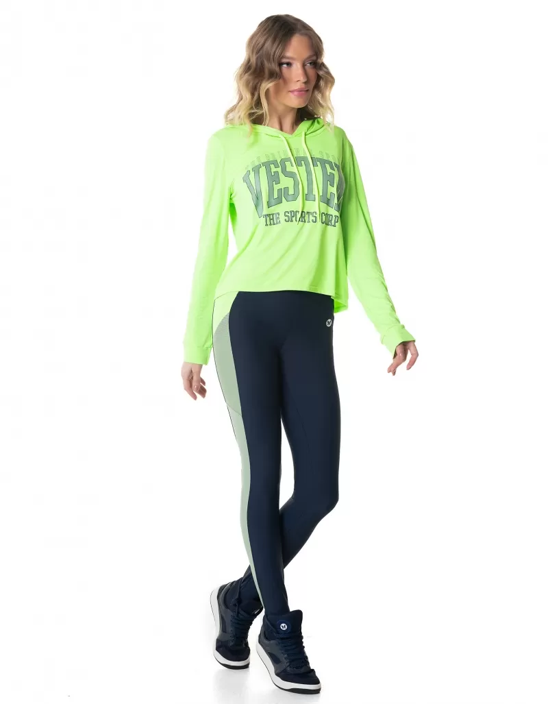 Vestem - Neon Green Glimmer Dry Fit Long Sleeve Shirt - BML222.I24.C0041 Vestem - Neon Green Glimmer Dry Fit Long Sleeve Shirt - BML222.I24.C0041