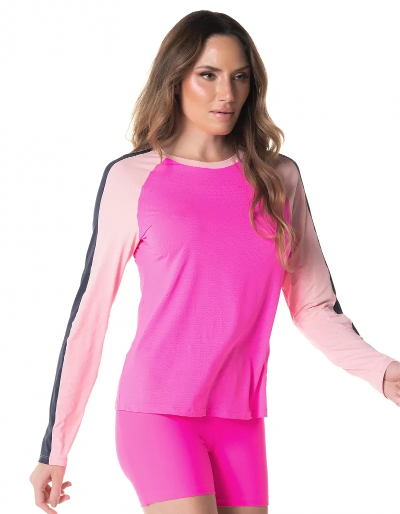 Vestem - Dry Fit Flexy Pink Neon Long Sleeve Shirt - BML458.I24.C0003