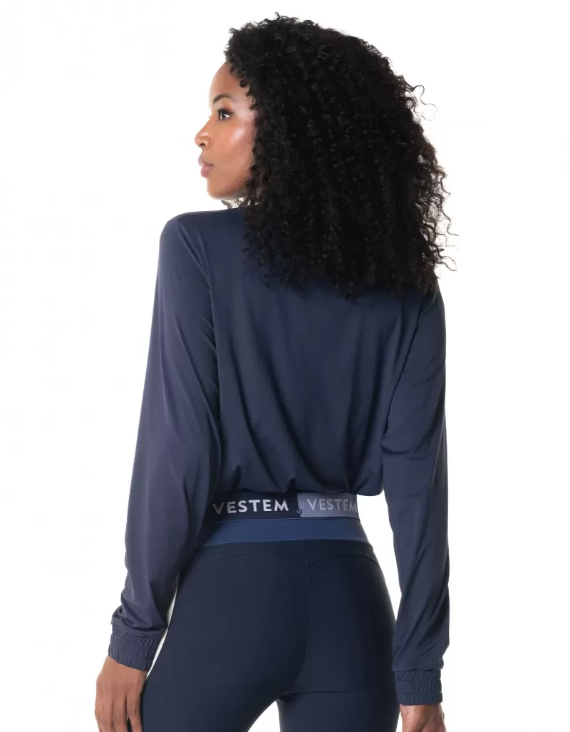 Vestem - Dark Navy Push Ups Jacket - JAC195.I24.C0173 Vestem - Dark Navy Push Ups Jacket - JAC195.I24.C0173