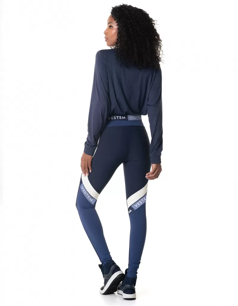 Vestem - Dark Navy Push Ups Jacket - JAC195.I24.C0173 Vestem - Dark Navy Push Ups Jacket - JAC195.I24.C0173