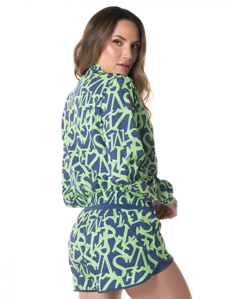 Vestem - Jacket Licabeto Mega Vestem Blue Jeans and Green Veon - JAC236.I24.E1248.I24 Vestem - Jacket Licabeto Mega Vestem Blue Jeans and Green Veon - JAC236.I24.E1248.I24