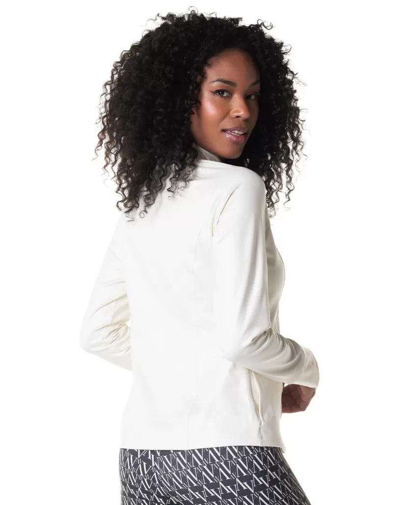Vestem - Kris Off White and Ecru Jacket - JAC241.I24.C0140 Vestem - Kris Off White and Ecru Jacket - JAC241.I24.C0140