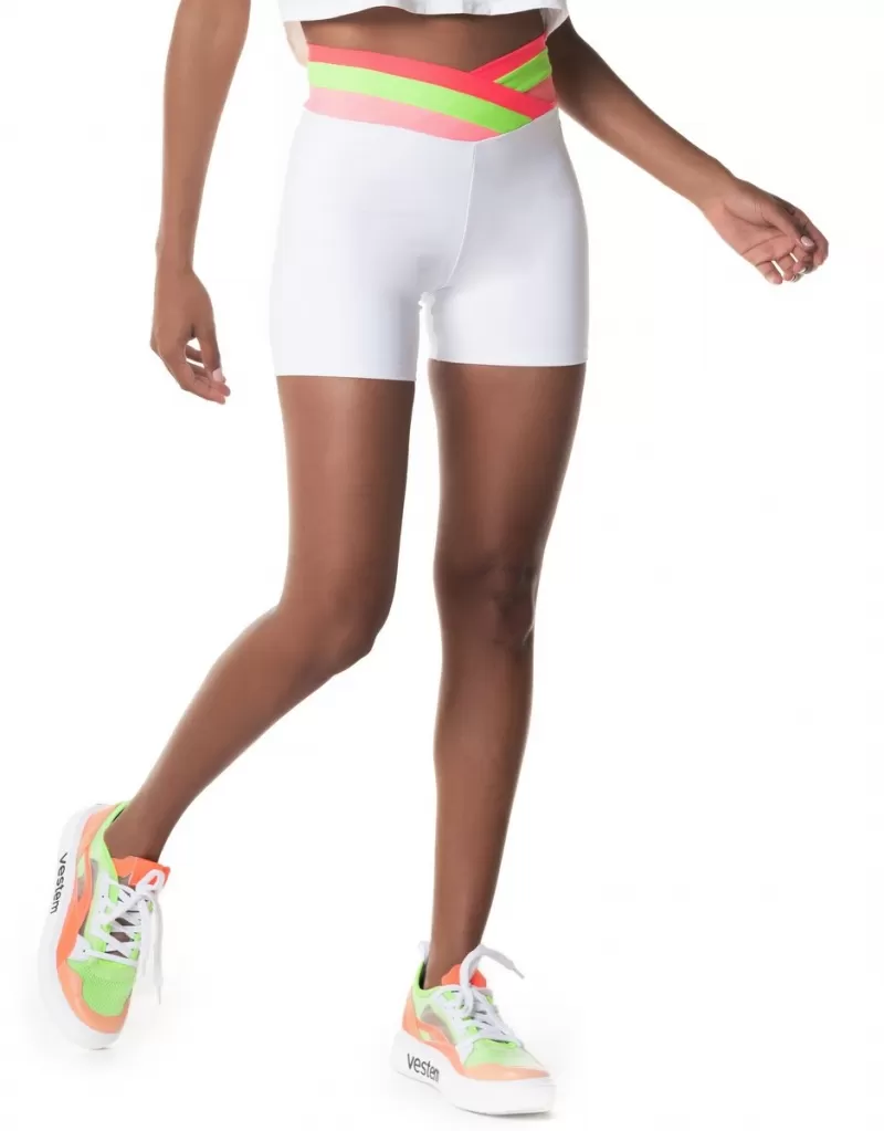 Vestem - White Groove Shorts - SH569.I24.C0001 Vestem - White Groove Shorts - SH569.I24.C0001