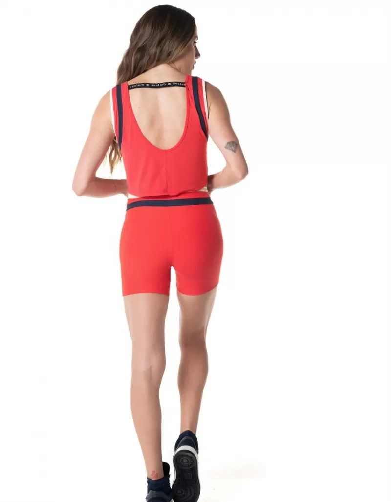 Vestem - Groove Tomato Red Shorts - SH569.I24.C0441 Vestem - Groove Tomato Red Shorts - SH569.I24.C0441