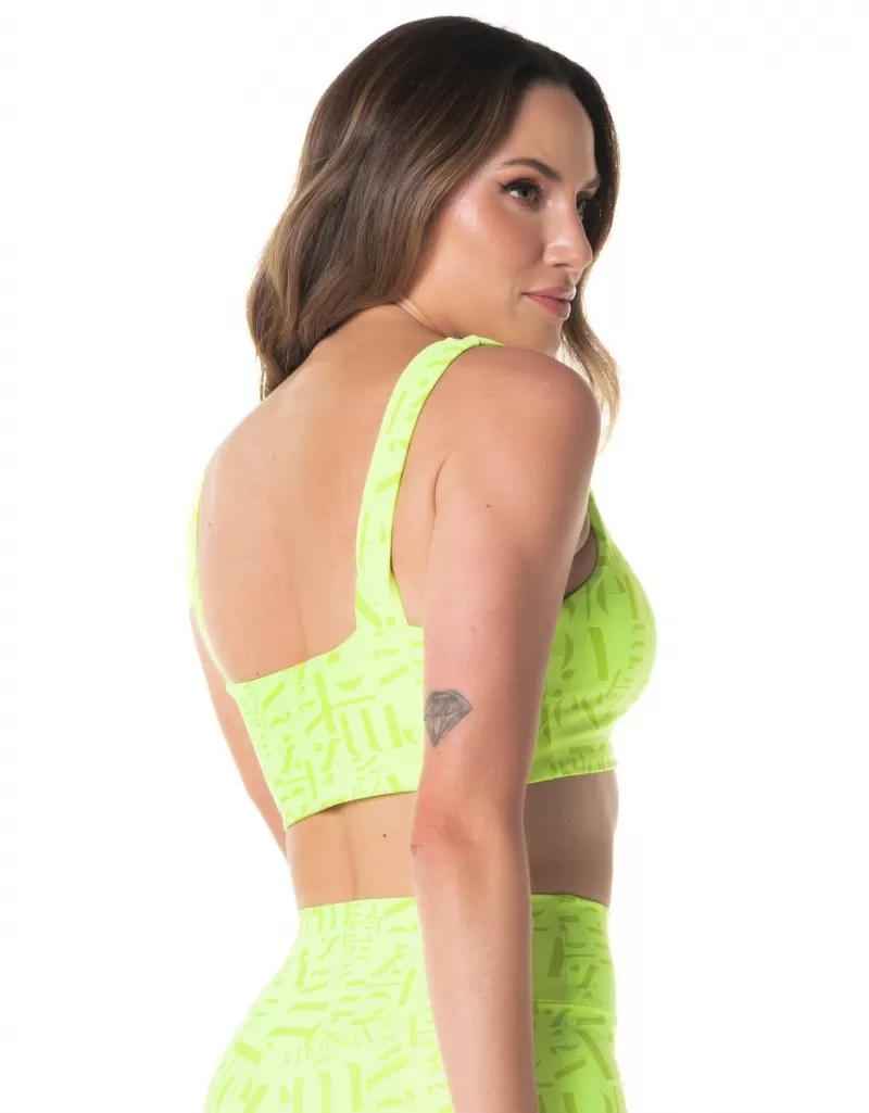 Vestem - Sports bra Embolden Wear Neon Yellow logo - TOP1007.I24.E1269.I24 Vestem - Sports bra Embolden Wear Neon Yellow logo - TOP1007.I24.E1269.I24