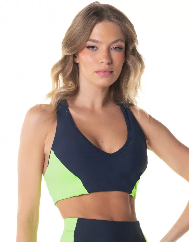 Vestem - Sports bra Glimmer Navy Dark - TOP1014.I24.C0173 Vestem - Sports bra Glimmer Navy Dark - TOP1014.I24.C0173