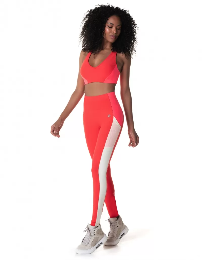 Vestem - Sports bra Glimmer Tomato Red - TOP1014.I24.C0441 Vestem - Sports bra Glimmer Tomato Red - TOP1014.I24.C0441