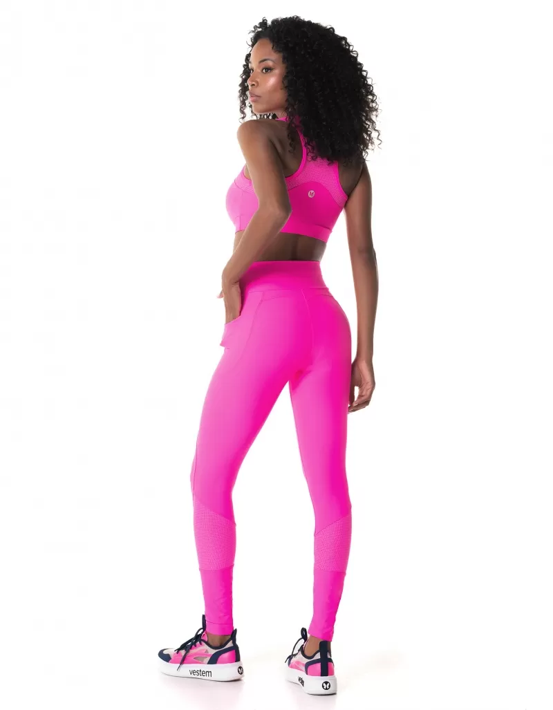 Vestem - Sports bra Elementary Pink Neon - TOP1017.I24.C0003 Vestem - Sports bra Elementary Pink Neon - TOP1017.I24.C0003