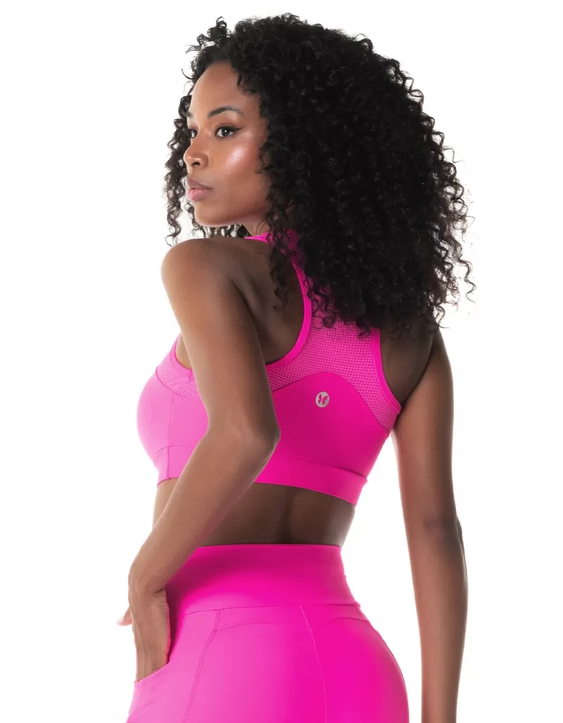 Vestem - Sports bra Elementary Pink Neon - TOP1017.I24.C0003 Vestem - Sports bra Elementary Pink Neon - TOP1017.I24.C0003