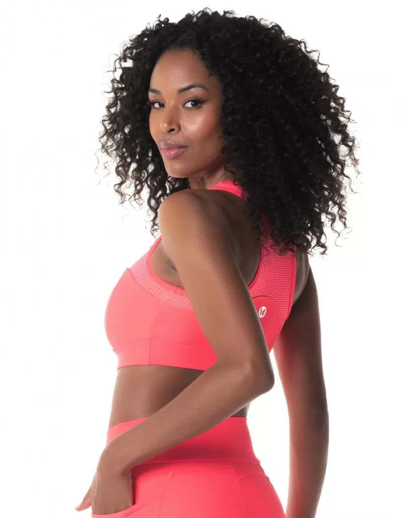 Vestem - Sports bra Elementary pink Electra - TOP1017.I24.C0428 Vestem - Sports bra Elementary pink Electra - TOP1017.I24.C0428