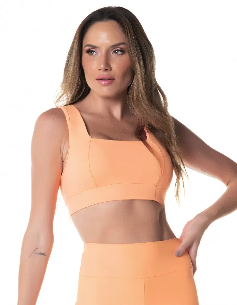 Vestem - Sports bra Bubble Orange Energy - TOP694.I24.C0373
