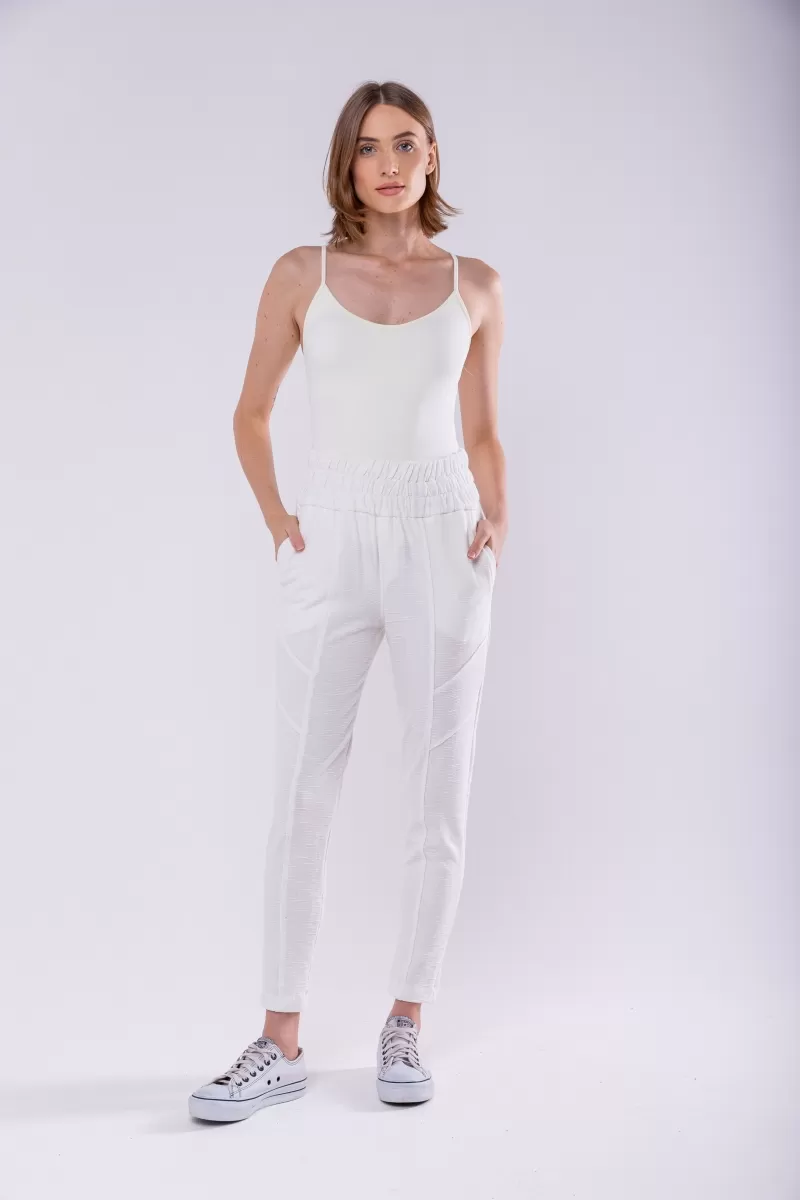 Hidrogênio - QUEZIA OFF WHITE JOGGER PANTS - 19913018 Hidrogênio - QUEZIA OFF WHITE JOGGER PANTS - 19913018