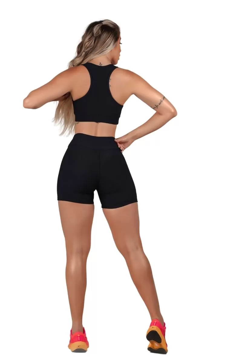 Garotafit - Shorts Hungary Black - SH528AG Garotafit - Shorts Hungary Black - SH528AG