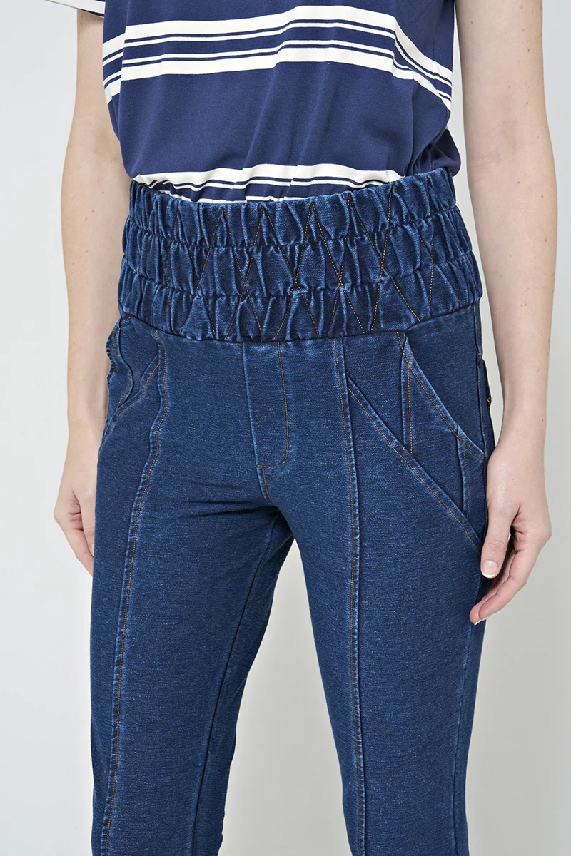Hidrogênio - VIVIANE JEANS WITH WIDE ELASTIC WAIST - 19358042 Hidrogênio - VIVIANE JEANS WITH WIDE ELASTIC WAIST - 19358042