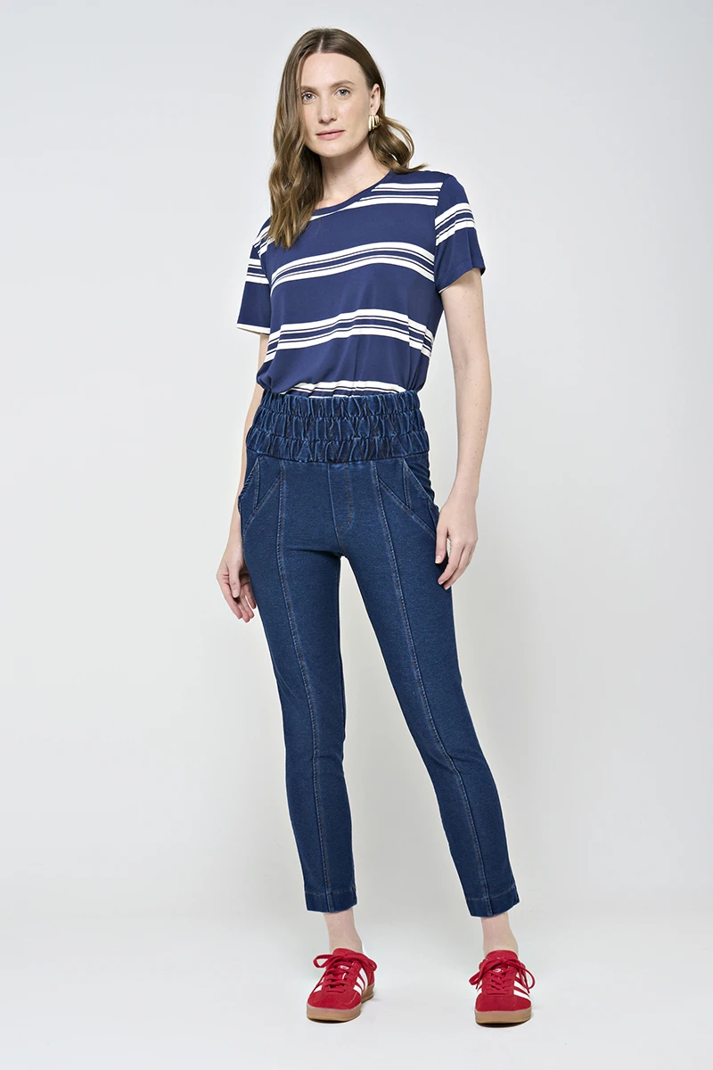 Hidrogênio - VIVIANE JEANS WITH WIDE ELASTIC WAIST - 19358042 Hidrogênio - VIVIANE JEANS WITH WIDE ELASTIC WAIST - 19358042