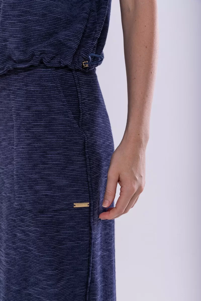 Hidrogênio - NAVY MIDI STRAIGHT SKIRT - 19920004 Hidrogênio - NAVY MIDI STRAIGHT SKIRT - 19920004