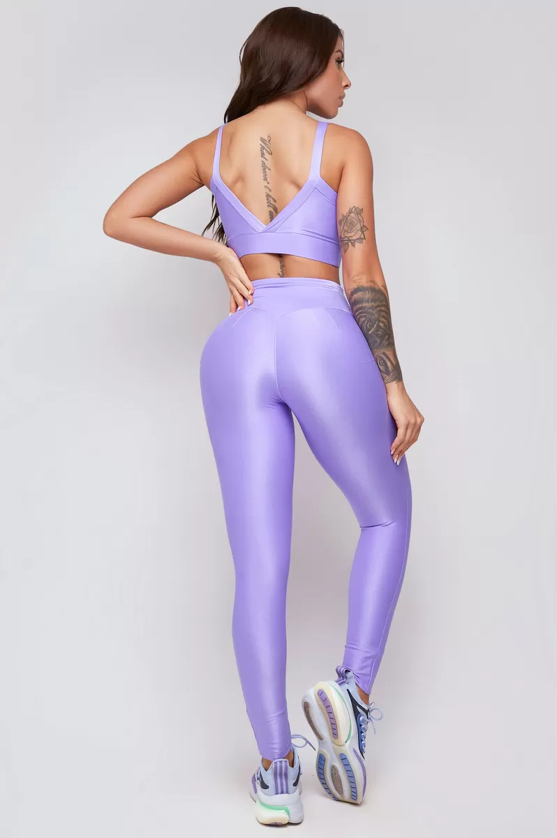 Lets Gym - Bright Lavender Leggings - 2142ALV