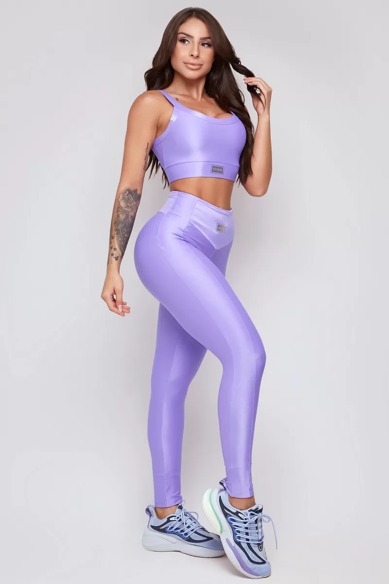 Lets Gym - Bright Lavender Leggings - 2142ALV