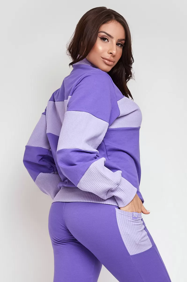 Lets Gym - Lavender Self Blouse - 2325LV Lets Gym - Lavender Self Blouse - 2325LV
