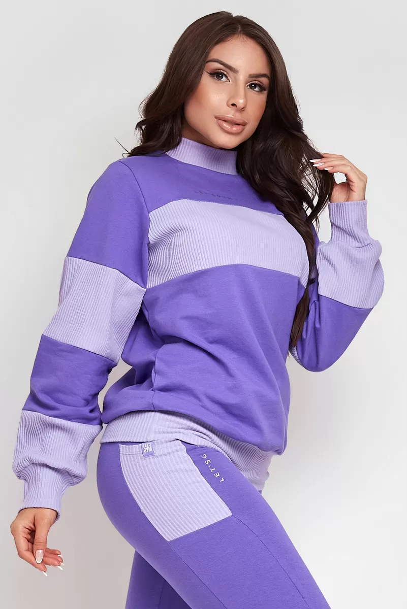 Lets Gym - Lavender Self Blouse - 2325LV Lets Gym - Lavender Self Blouse - 2325LV