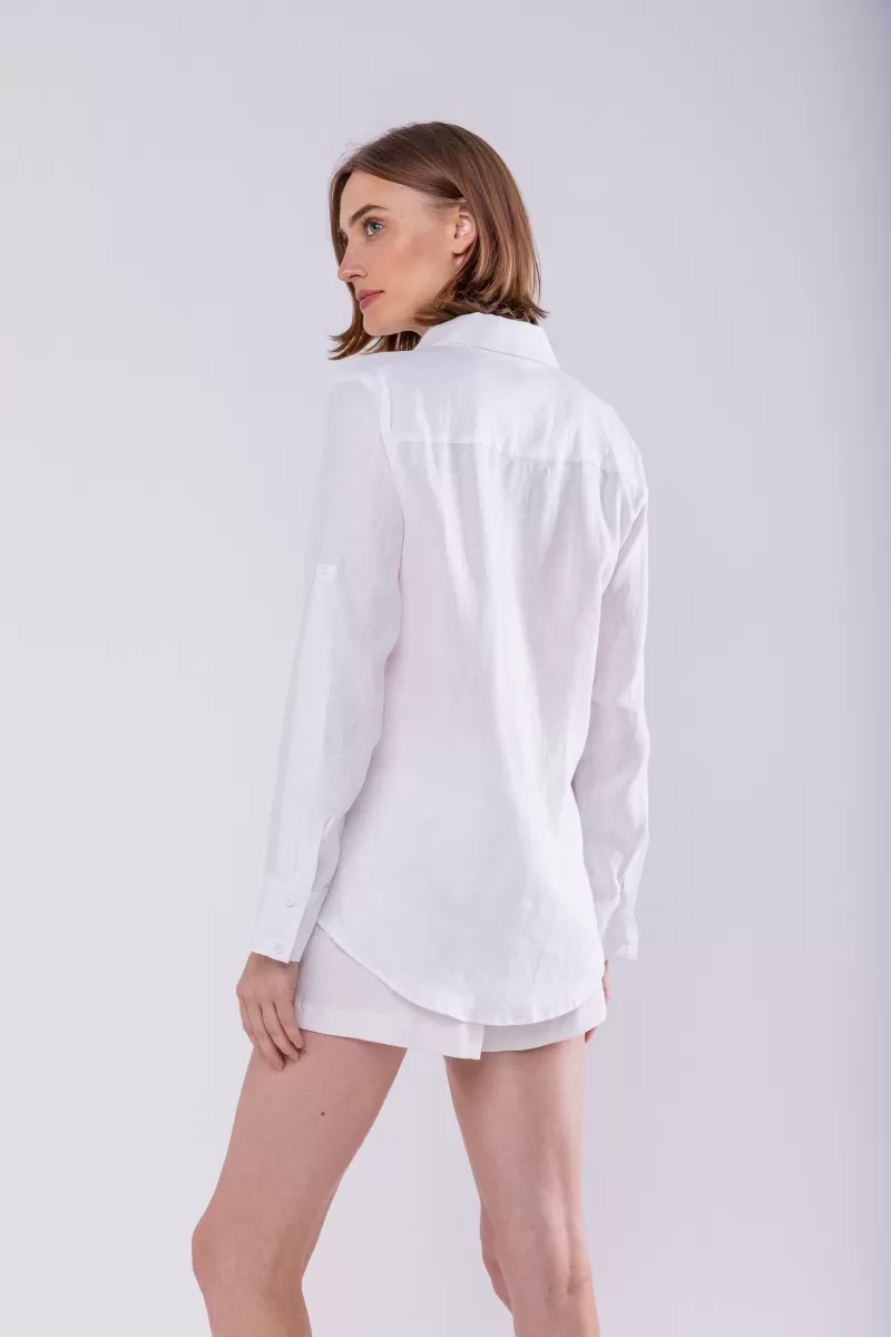 Hidrogênio - 100% WHITE LINEN SHIRT - 19875002 Hidrogênio - 100% WHITE LINEN SHIRT - 19875002
