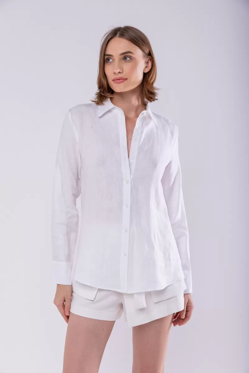 Hidrogênio - 100% WHITE LINEN SHIRT - 19875002 Hidrogênio - 100% WHITE LINEN SHIRT - 19875002