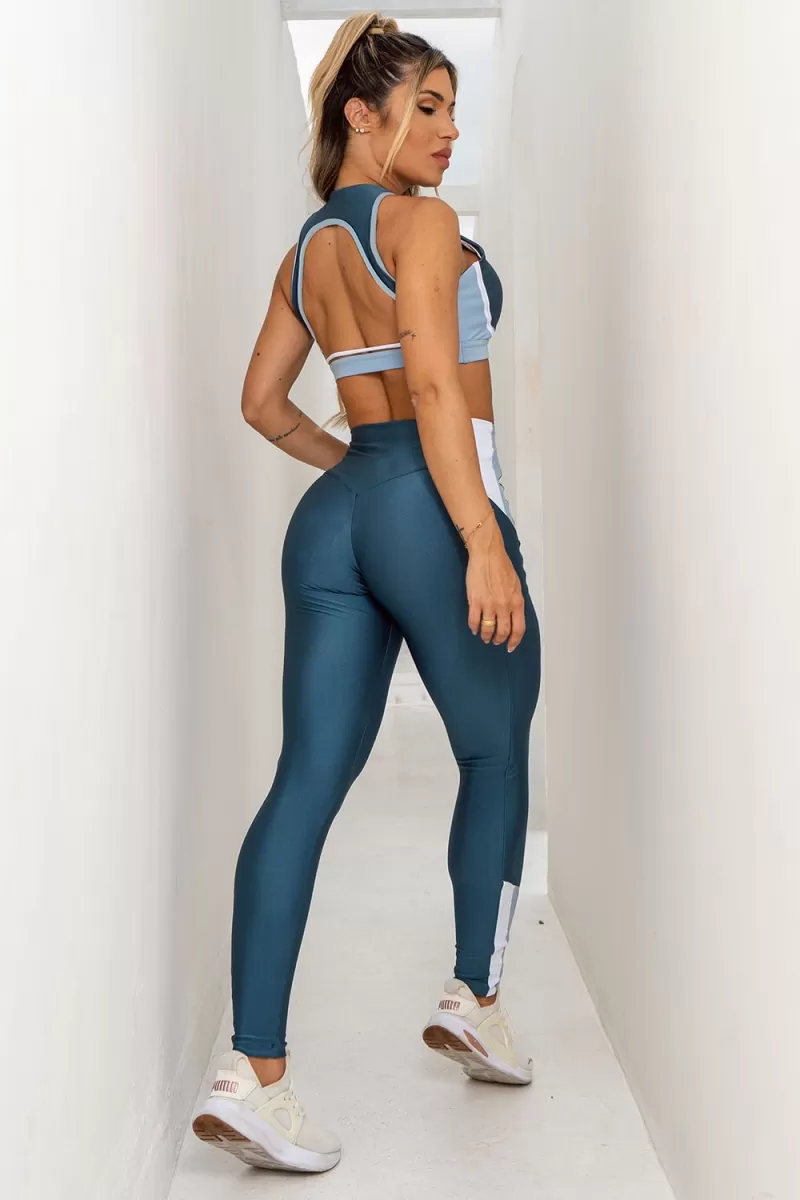 ZNG - GLOSSY TOUCH BLUE PANTS - CIG741 ZNG - GLOSSY TOUCH BLUE PANTS - CIG741