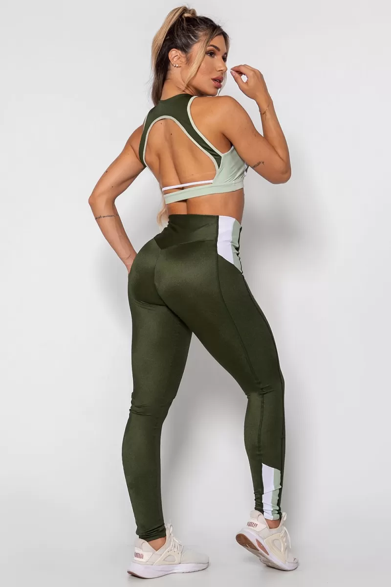 ZNG - GLOSSY TOUCH GREEN PANTS - CIG742 ZNG - GLOSSY TOUCH GREEN PANTS - CIG742