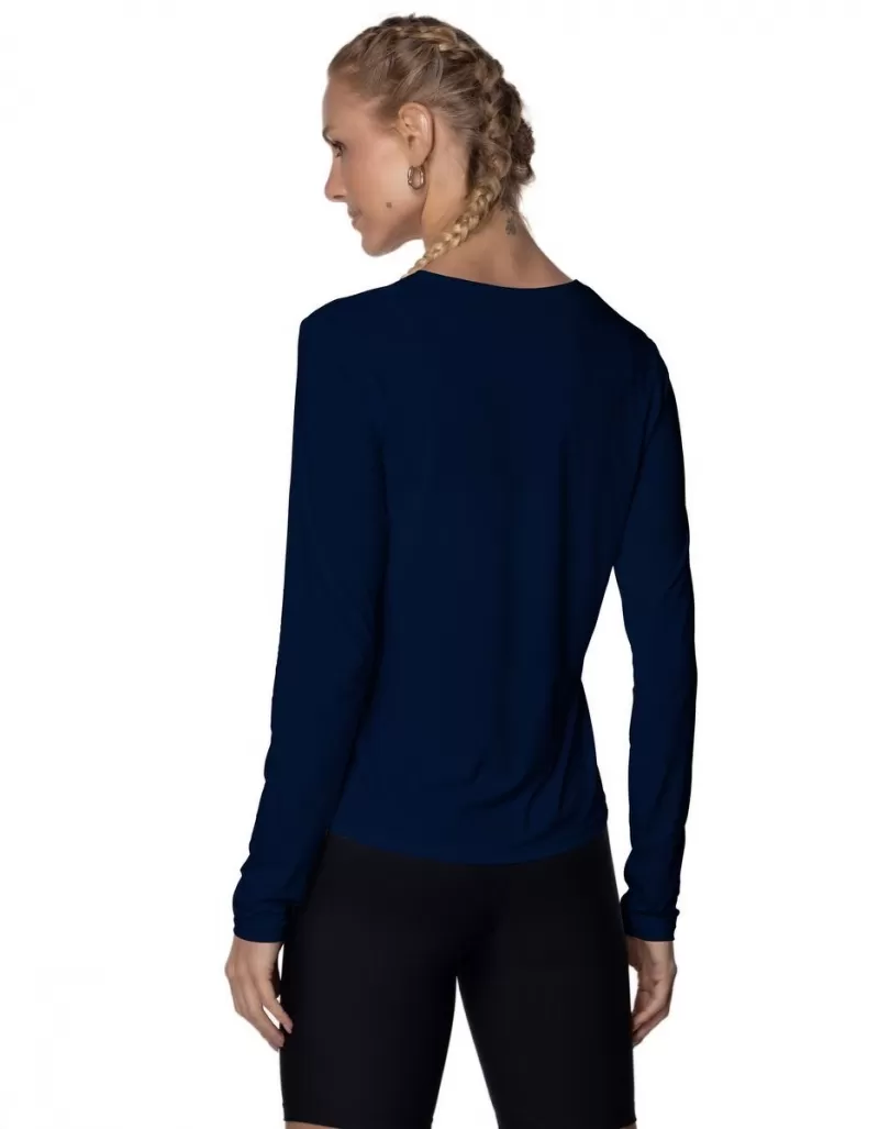 Vestem - Sasha Dark Navy Long Sleeve Dry Fit Shirt - BML421.ESS.C0173 Vestem - Sasha Dark Navy Long Sleeve Dry Fit Shirt - BML421.ESS.C0173