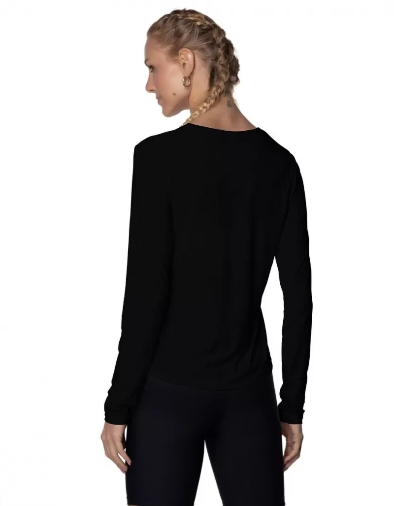 Vestem - Sasha Black Long Sleeve Dry Fit Shirt - BML421.ESS.C0002 Vestem - Sasha Black Long Sleeve Dry Fit Shirt - BML421.ESS.C0002