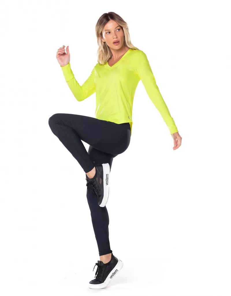 Vestem - Neon Yellow Janice Long Sleeve Dry Fit Shirt - BML16.ESS.C0009 Vestem - Neon Yellow Janice Long Sleeve Dry Fit Shirt - BML16.ESS.C0009