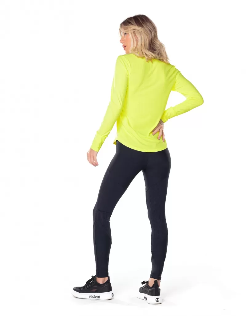 Vestem - Neon Yellow Janice Long Sleeve Dry Fit Shirt - BML16.ESS.C0009 Vestem - Neon Yellow Janice Long Sleeve Dry Fit Shirt - BML16.ESS.C0009