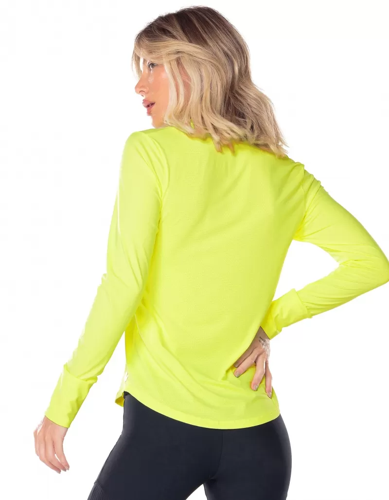 Vestem - Neon Yellow Janice Long Sleeve Dry Fit Shirt - BML16.ESS.C0009 Vestem - Neon Yellow Janice Long Sleeve Dry Fit Shirt - BML16.ESS.C0009